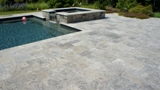 Silver tumbled pavers